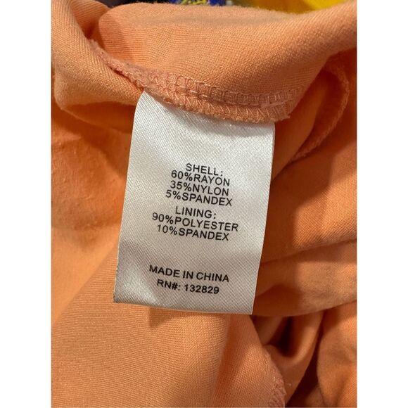 NWT Michael Costello x Revolve Strapless Back Slit Briggs Maxi Gown Peach Small - Picture 9 of 9